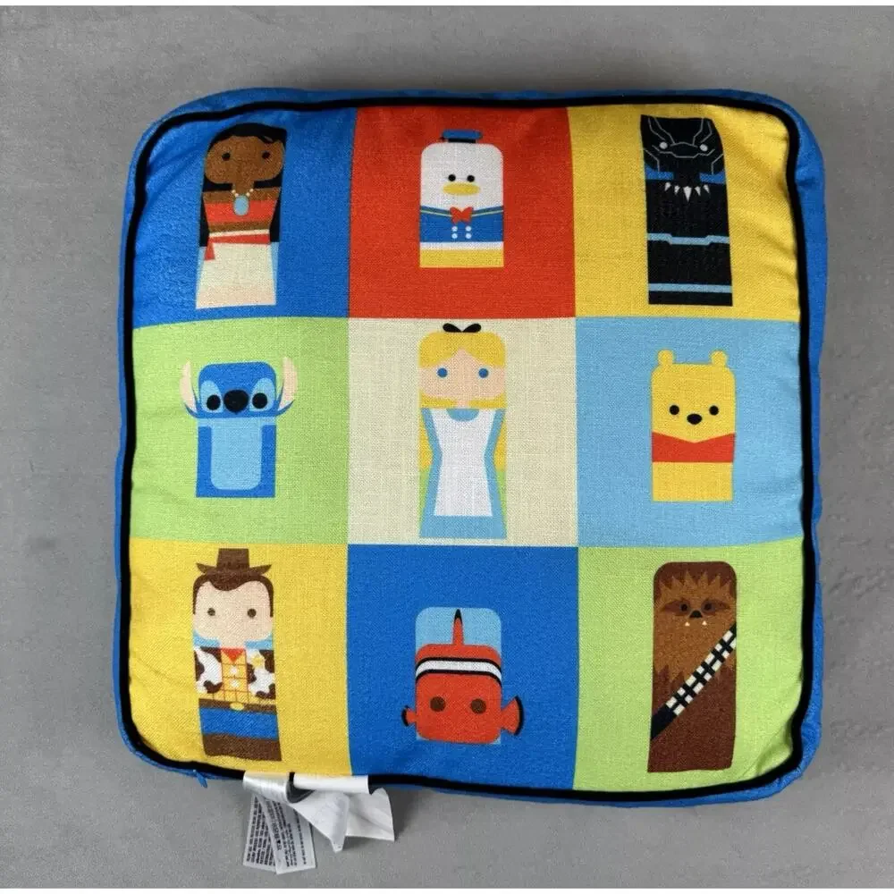 NWT Disney Parks Disney100 Unified Characters Collection Throw Pillow 18 x 18